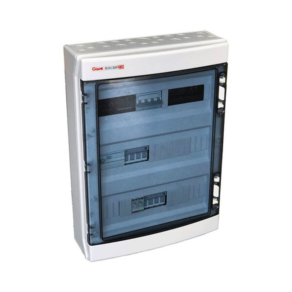 GAVE | Gehäuse protecciones AC | Automático 20A | Diferencial 30mA tipo A | Sobretensiones clase II