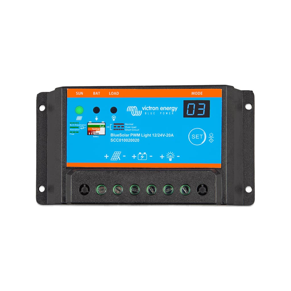 BlueSolar PWM-Light Charge Controller 12/24V-20A - VICTRON ENERGY