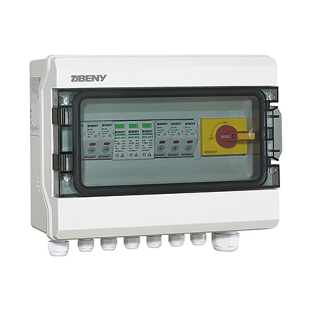 Gehäuse combinadora BHS-3/1 DC | 3 strings 1 Ausgang | Sicherung 20A | 1000Vdc | BENY