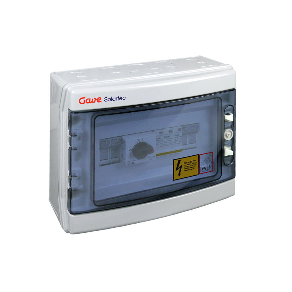 GAVE STM 2/1 Gehäuse combinadora mit protecciones | 1 MPPT | 2 Strings | Sicherung 20A | 1000V DC | Disyuntor 40A