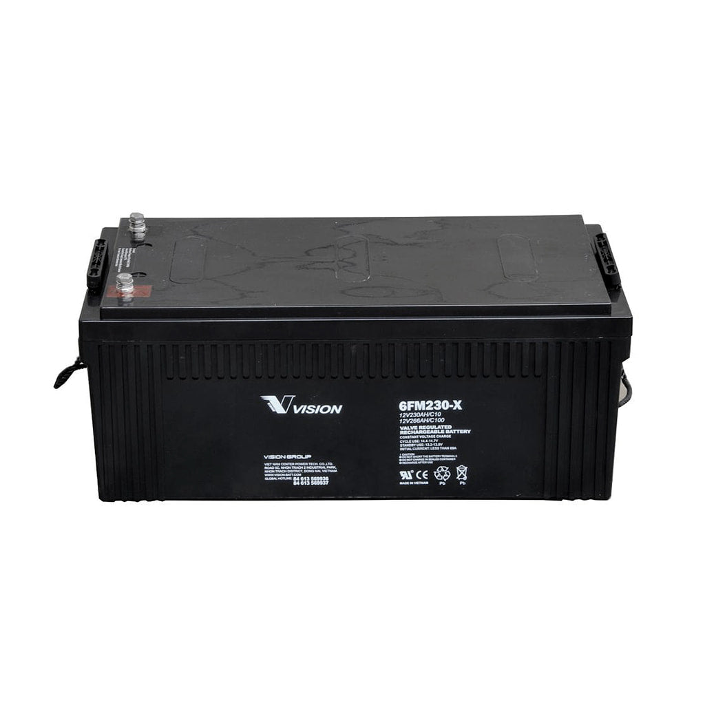 12V/230Ah Monoblock-AGM Premium 12V 266Ah (C100) 230Ah (C10) 6FM230X VISION BATTERY