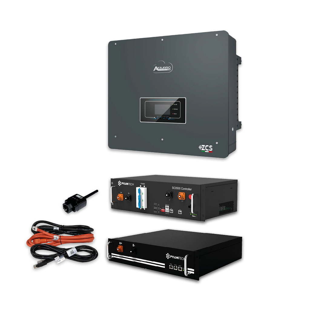 Azzurro/ZCS Kit Pylontech H48050 (9,6kWh) + Azzurro ZZT-HYD10.0-3PH (10kW)