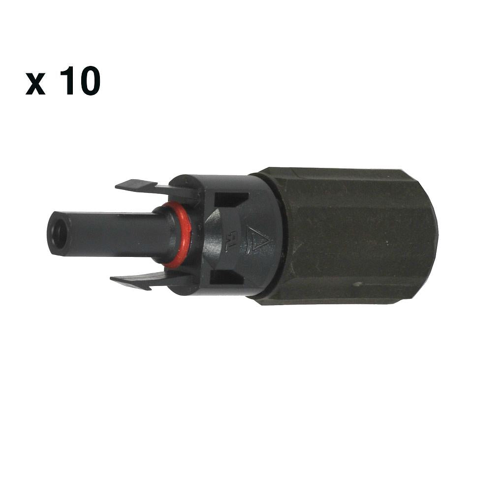 ELECSUN | Steckverbinder FV hembra | 2,5/4-6mm | 1500V | Tipo MC4 | 10 unidades