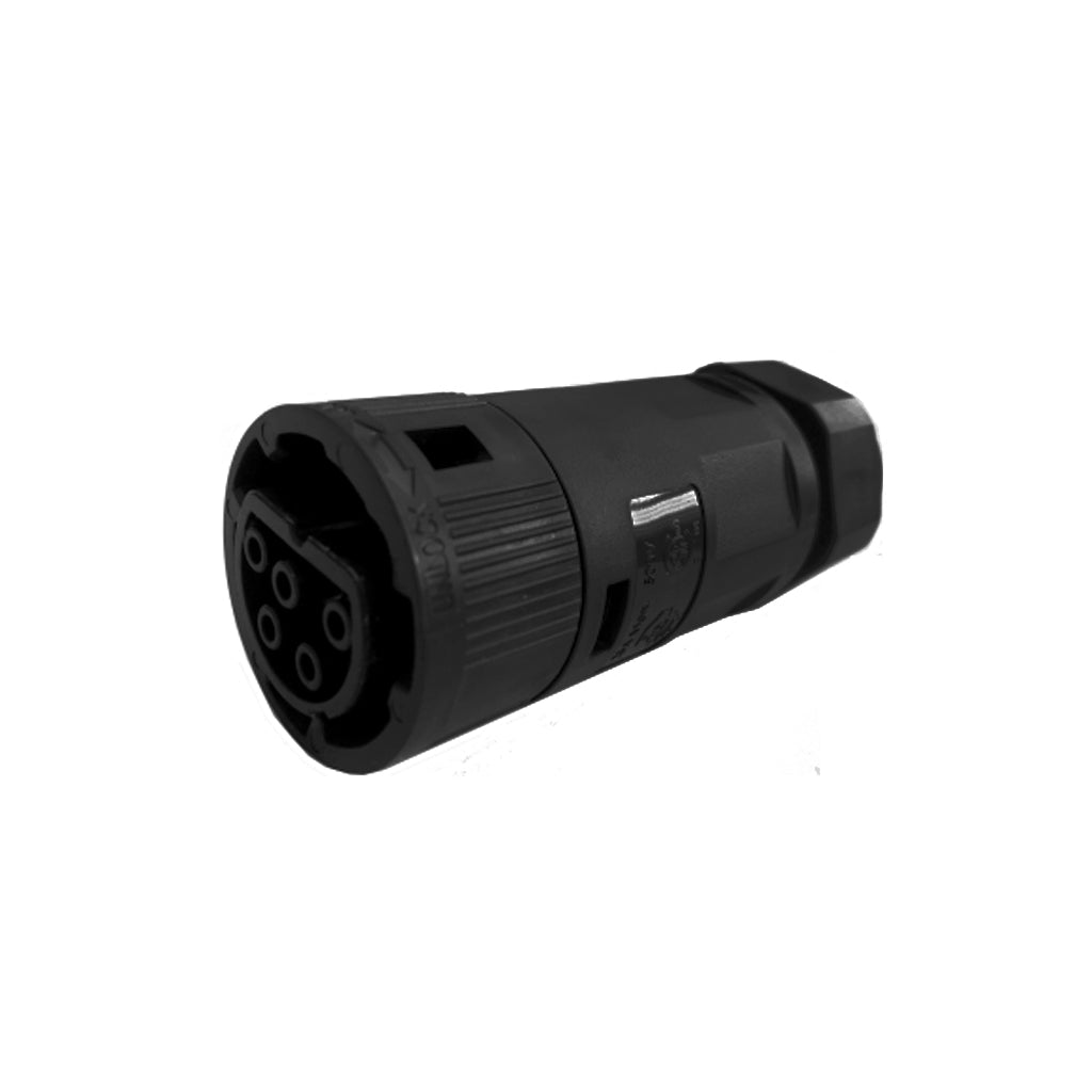 APSystems Steckverbinder hembra dreiphasig 25A für cable AC de 5 hilos | 2,5 mm² | QT2 Serie