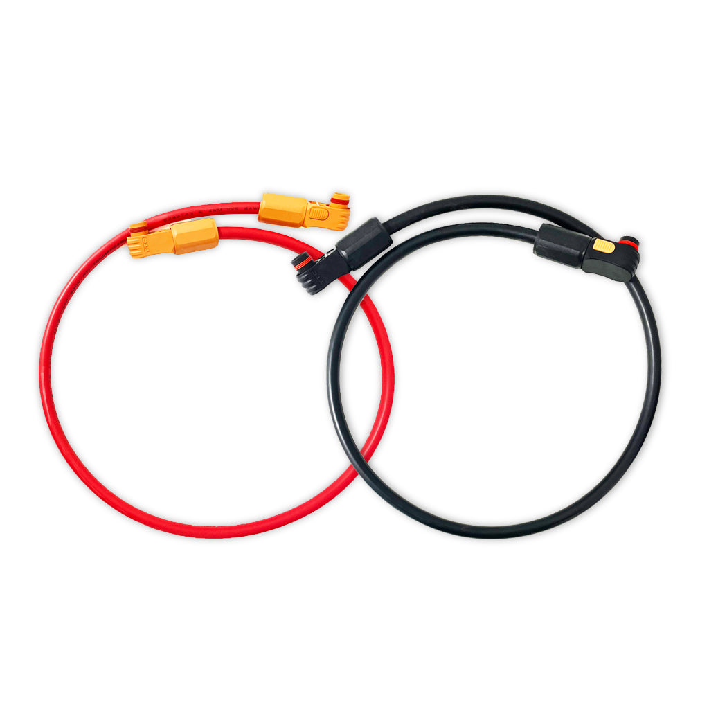 Pack cable 850mm negativo und positivo 4AWG für conectar módulos CASIA LV4850 und LV48100 mit die concentradores LVP48-4