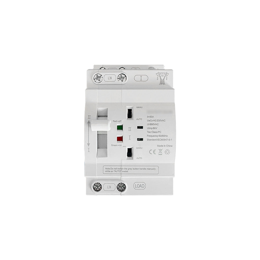 Solitia ATS einphasig (Interruptor de transferencia automática) dos vías 63A 220V