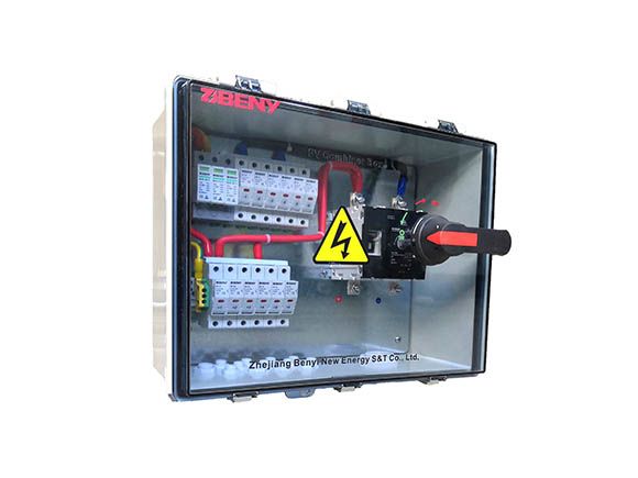 Gehäuse combinadora mit protecciones | 6 strings | fusibles 15A | disyuntor 80A | 1.000V DC | BHS-6/1 - BENY