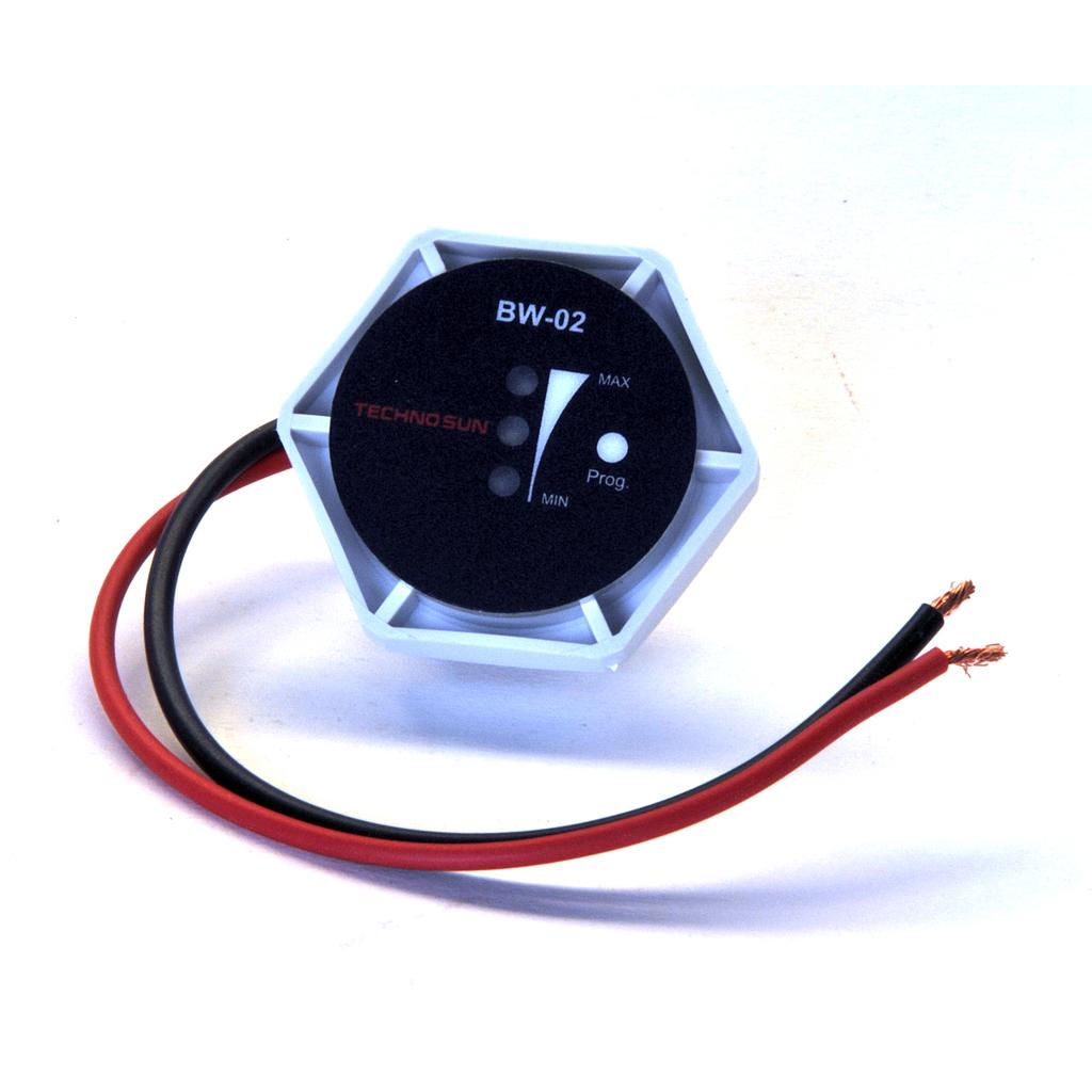 Monitor de batería mit indicador led und alarma de aviso
