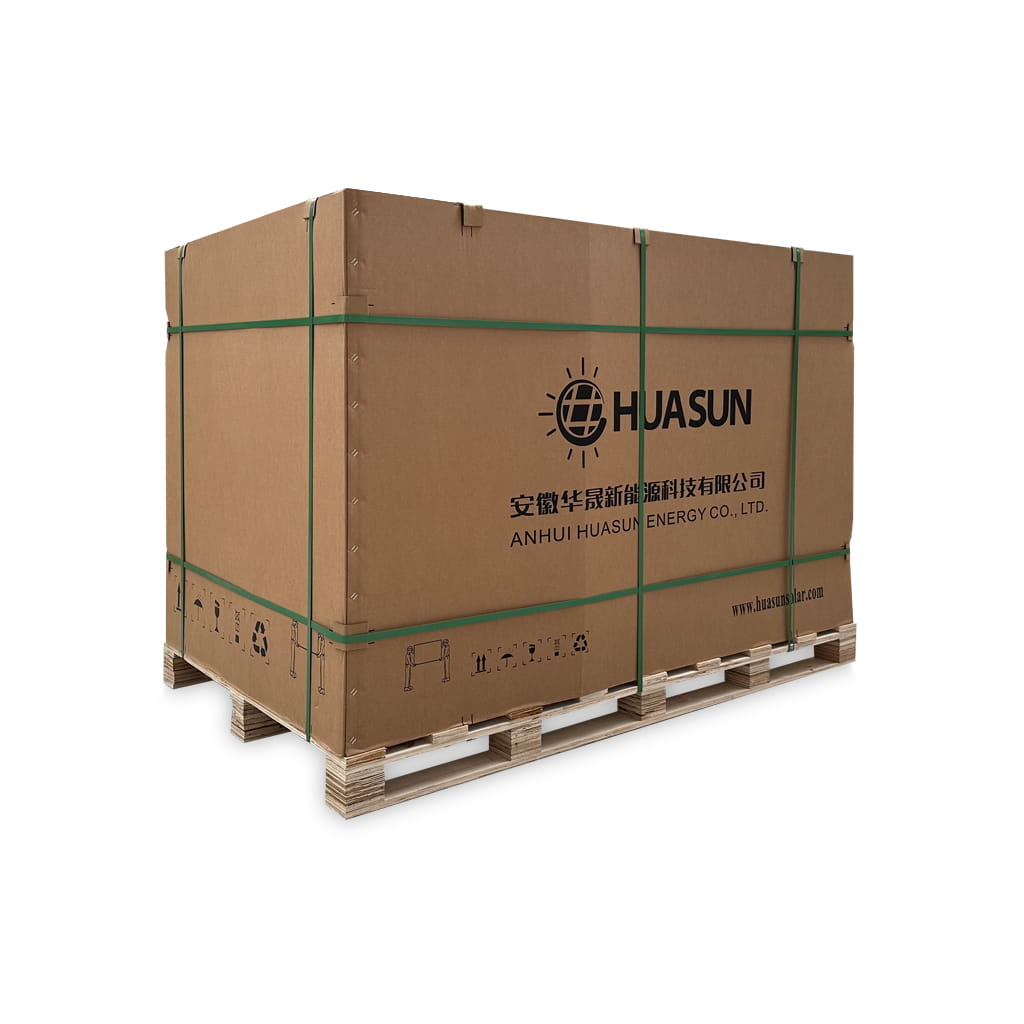 HUASUN Solarmodul 430W Bifacial Black | Technologie HJT | Semi-translucido | Glass-Glass | 34,60V | 12,43A (Pallet 36 un