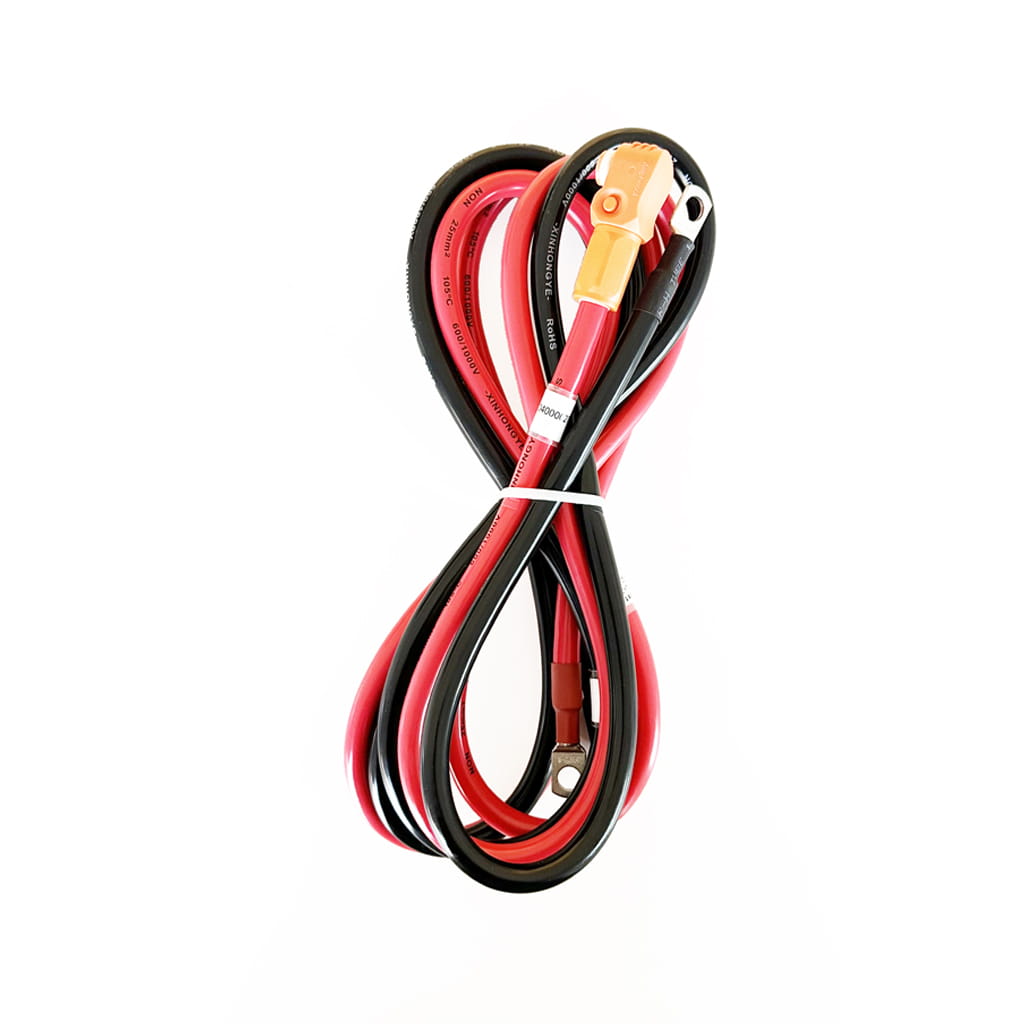 Pylontech Pack de cables für baterías de litio LV. Gehäuse mit 2 cables (rojo und negro) und ohne cable comunicación