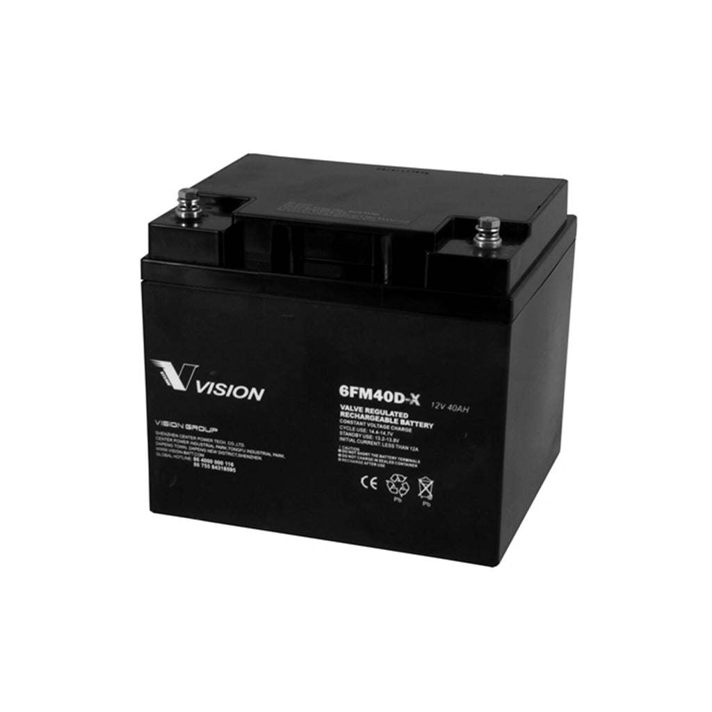 12V/40Ah Monoblock-AGM 12V 40Ah (C10) 6FM40-X VISION BATTERY
