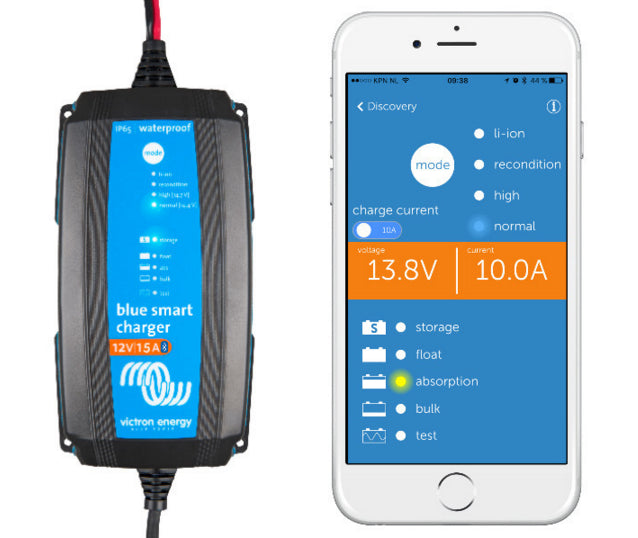 Blue Smart IP65 Charger 12/15(1) 230V CEE 7/17 Retail - VICTRON ENERGY