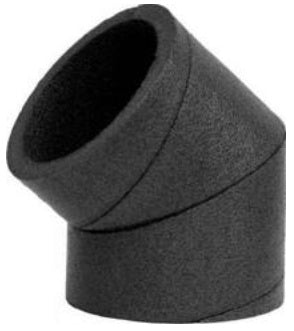 Wolf ISO-Rohrsystem Bogen DN125 45Gr