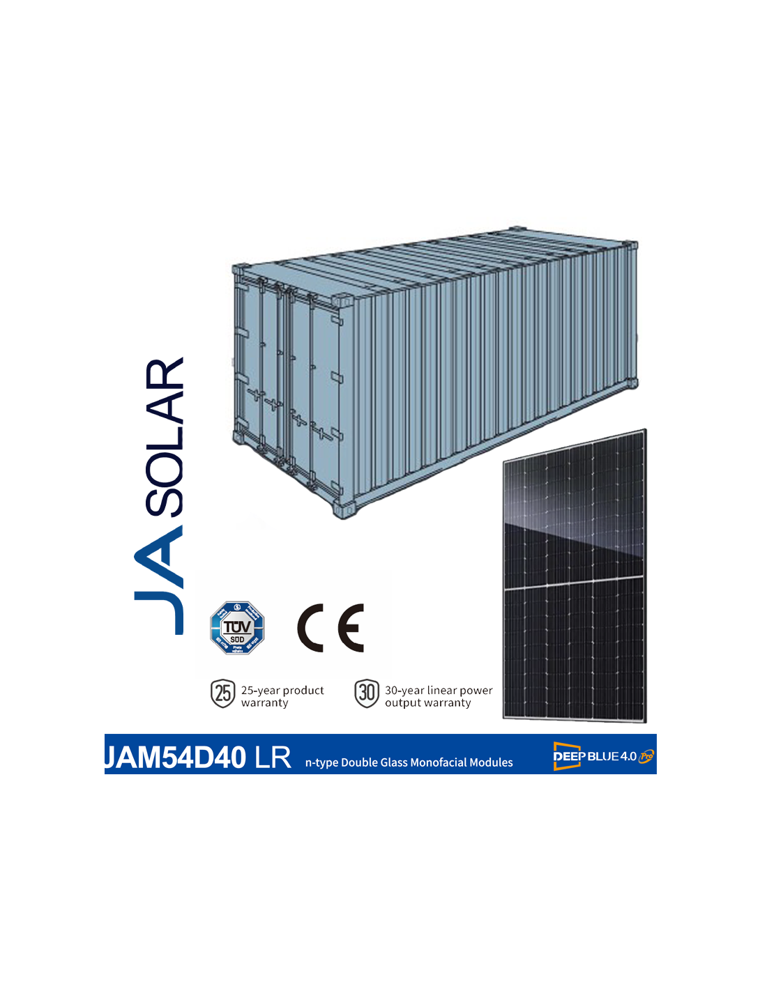 JaSolar JA Solar JAM54D40-465/LR (Container 40") JAM54D40-465/LR-CNT