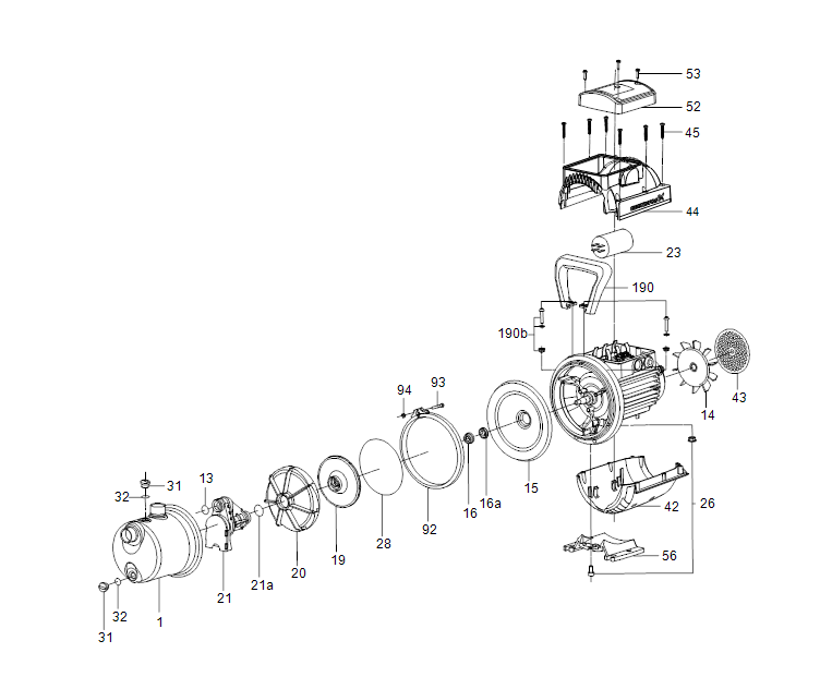 Ersatzteile1-Grundfos Druckerhöhungsanlagen JP 5-48 Nr. 99458769