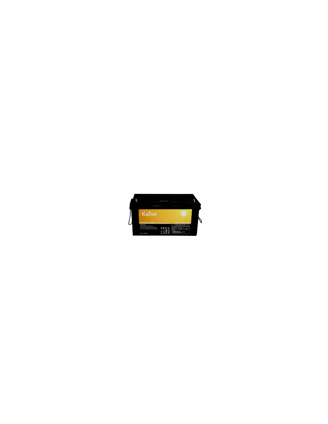 Kaise KBGS121800 Gel Batterie | 12V 180AH | Solarreihe