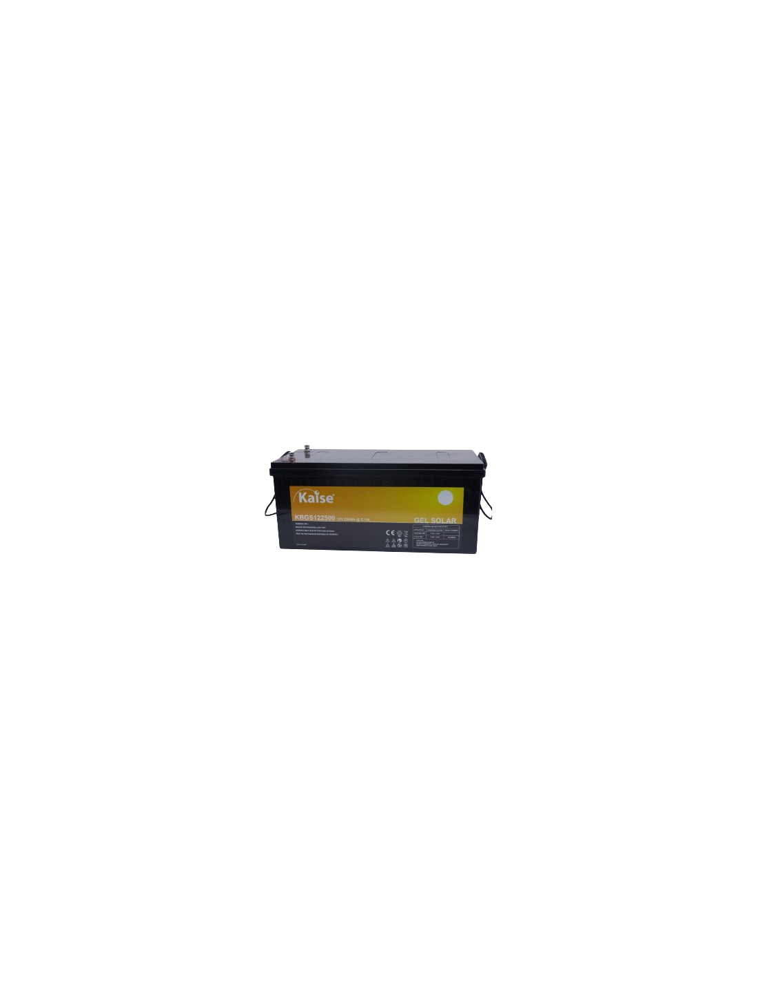 Kaise KBGS122500 Gel Batterie | 12V 250AH | Solarreihe