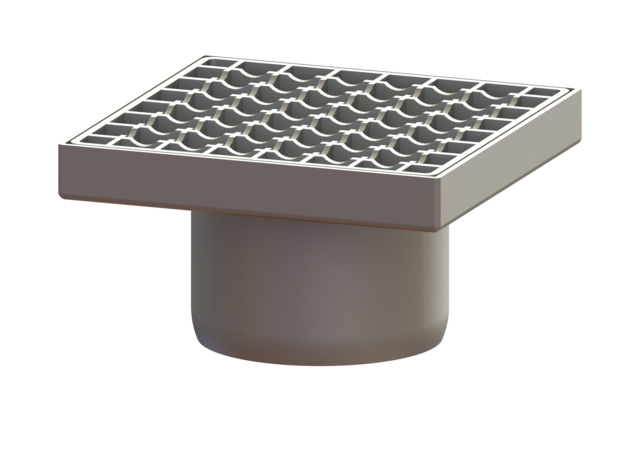 Aufsatzstück aus Edelstahl für KESSEL-Baukastensystem 125 - Aufsatzstück