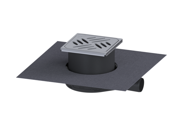 KESSEL Bodenablauf Der Ultraflache 54 DN 40, WaD, Designrost Kessel - Art Nr. 44740.62M