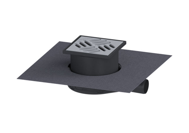 KESSEL Bodenablauf Der Ultraflache 54 DN 40, WaD, Schlitzrost - Art Nr. 44740.20M