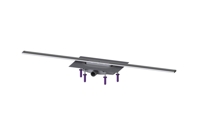 KESSEL Duschrinne Linearis Infinity 60 L: 1200 mm, DN 40, Edst. geb., Megastop - Art Nr. 45300.12