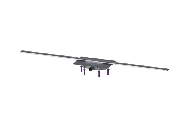 KESSEL Duschrinne Linearis Infinity 60 L: 1600 mm, DN 40, Edst. geb., Megastop - Art Nr. 45300.16