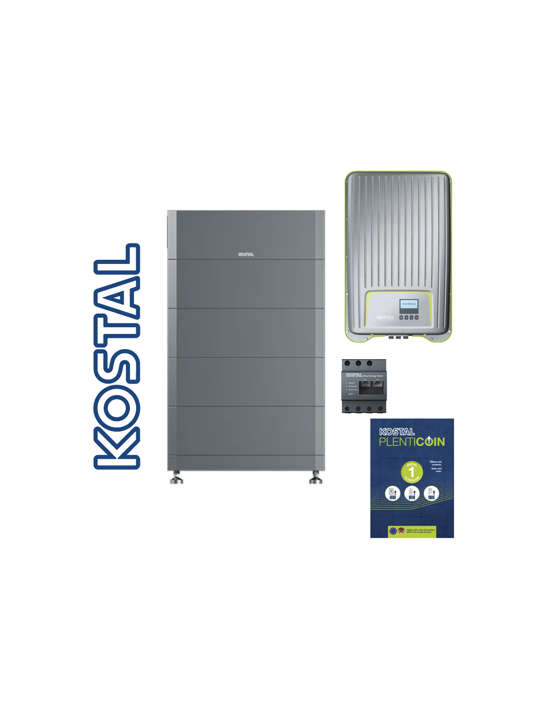 Kostal GmbH Kit 12,8 kWh + 5 kWp (n. 1 HELIVOR 12.8 + n. 1 Piko 5.0-2 MP Plus INT + METER und PLENTICOINS) KIT-KOSTAL-M-5-12.8