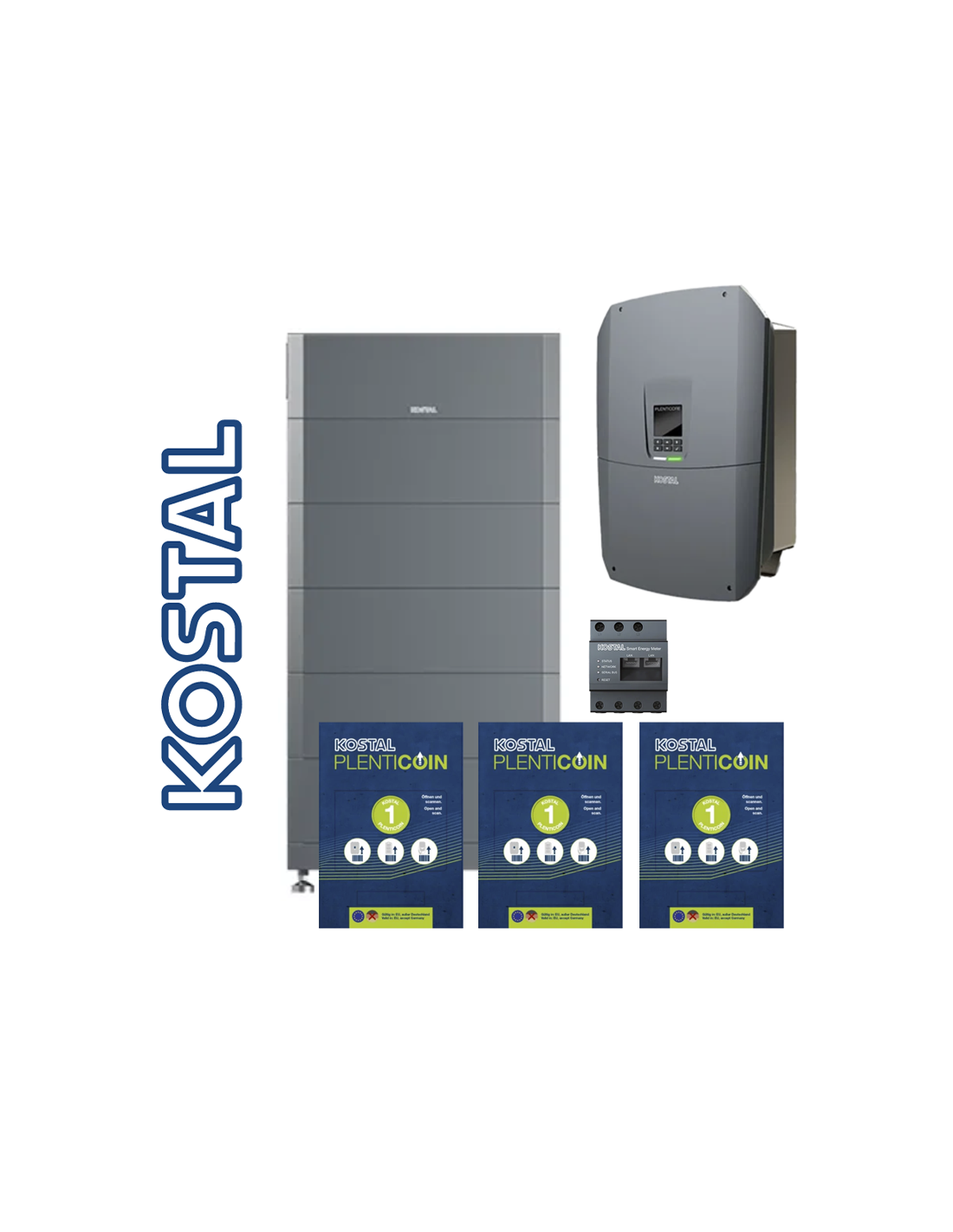 Kostal GmbH Kit 16 kWh + 15 kWp (n. 1 HELIVOR 16 + n. 1 Plenticore G3 - L 15 kW + METER und PLENTICOINS) KIT-KOSTAL-T-15-16