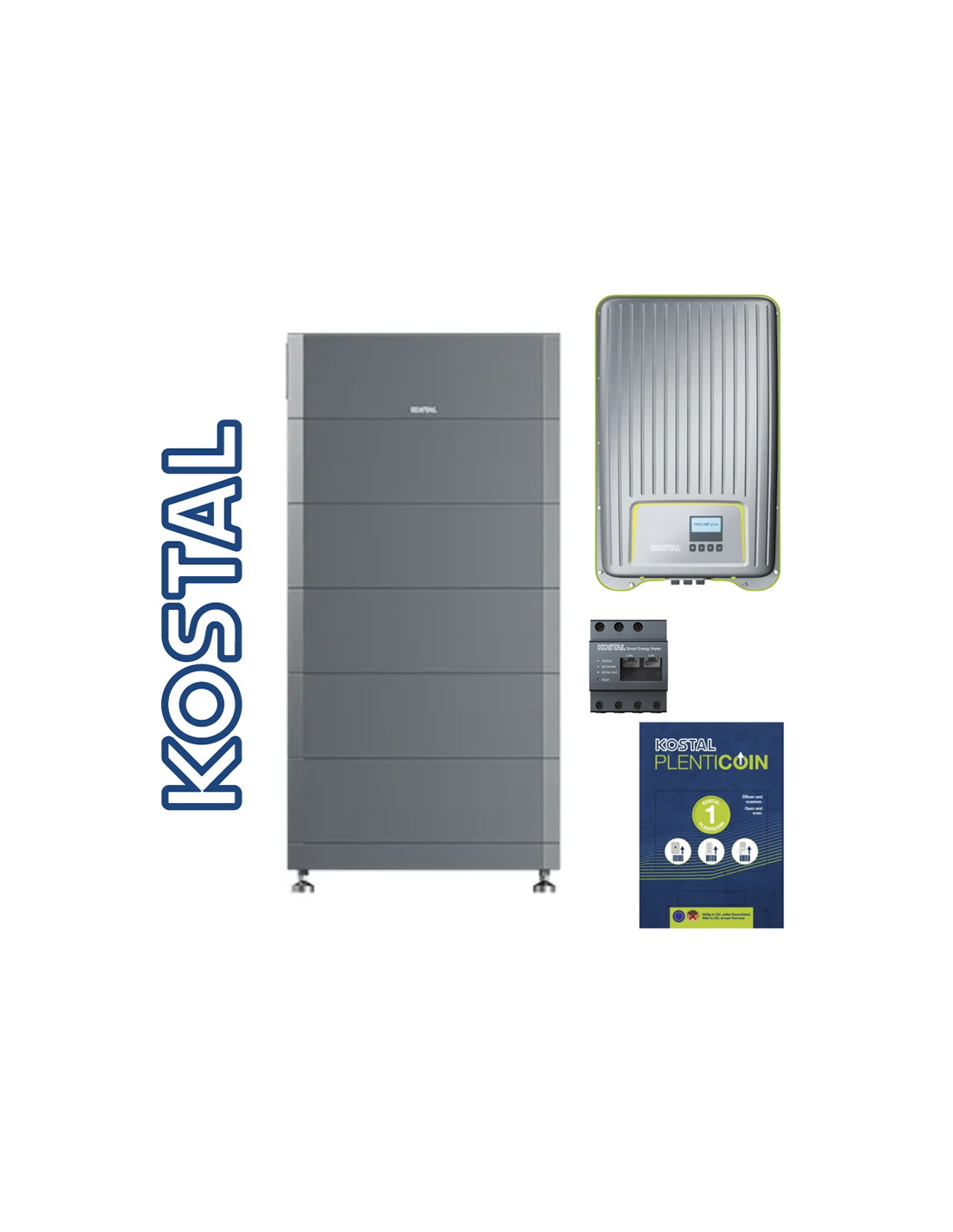 Kostal GmbH Kit 16 kWh + 5 kWp (n. 1 HELIVOR 16 + n. 1 Piko 5.0-2 MP Plus INT + METER und PLENTICOINS) KIT-KOSTAL-M-5-16