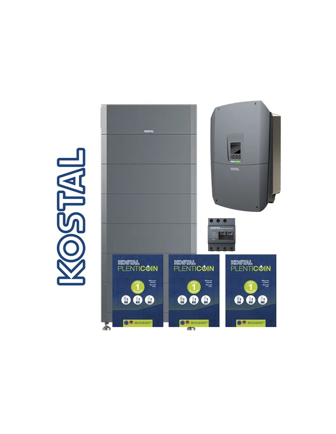 Kostal GmbH Kit 19,2 kWh + 15 kWp (n. 1 HELIVOR 19.2 + n. 1 Plenticore G3 - L 15 kW + METER und PLENTICOINS) KIT-KOSTAL-T-15-19.2