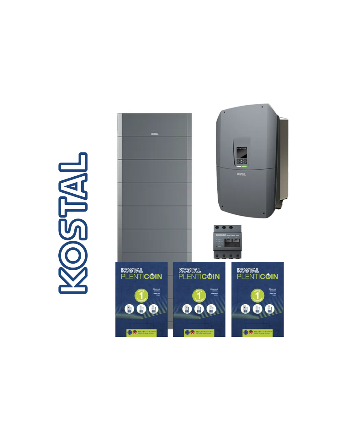 Kostal GmbH Kit 25,6 kWh + 15 kWp (n. 1 HELIVOR 25.6 + n. 1 Plenticore G3 - L 15 kW + METER und PLENTICOINS) KIT-KOSTAL-T-15-25.6