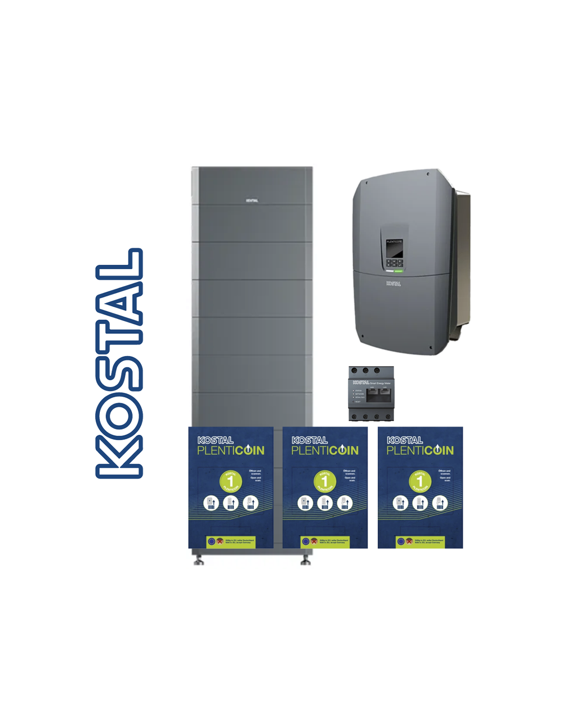 Kostal GmbH Kit 28,8 kWh + 15 kWp (n. 1 HELIVOR 28.8 + n. 1 Plenticore G3 - L 15 kW + METER und PLENTICOINS) KIT-KOSTAL-T-15-28.8