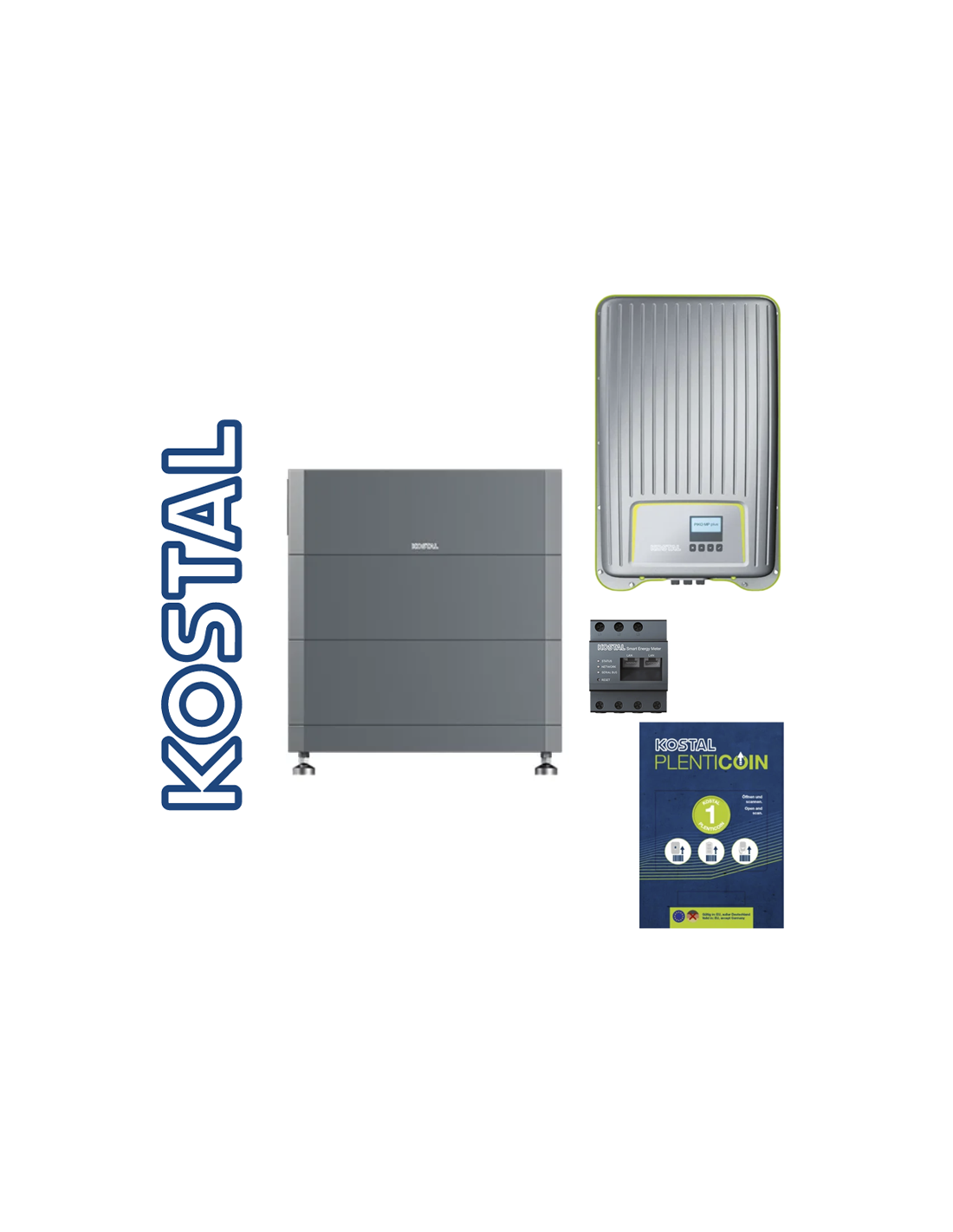 Kostal GmbH Kit 6,4 kWh + 5 kWp (n. 1 HELIVOR 6.4 + n. 1 Piko 5.0-2 MP Plus INT + METER und PLENTICOINS) KIT-KOSTAL-M-5-6.4