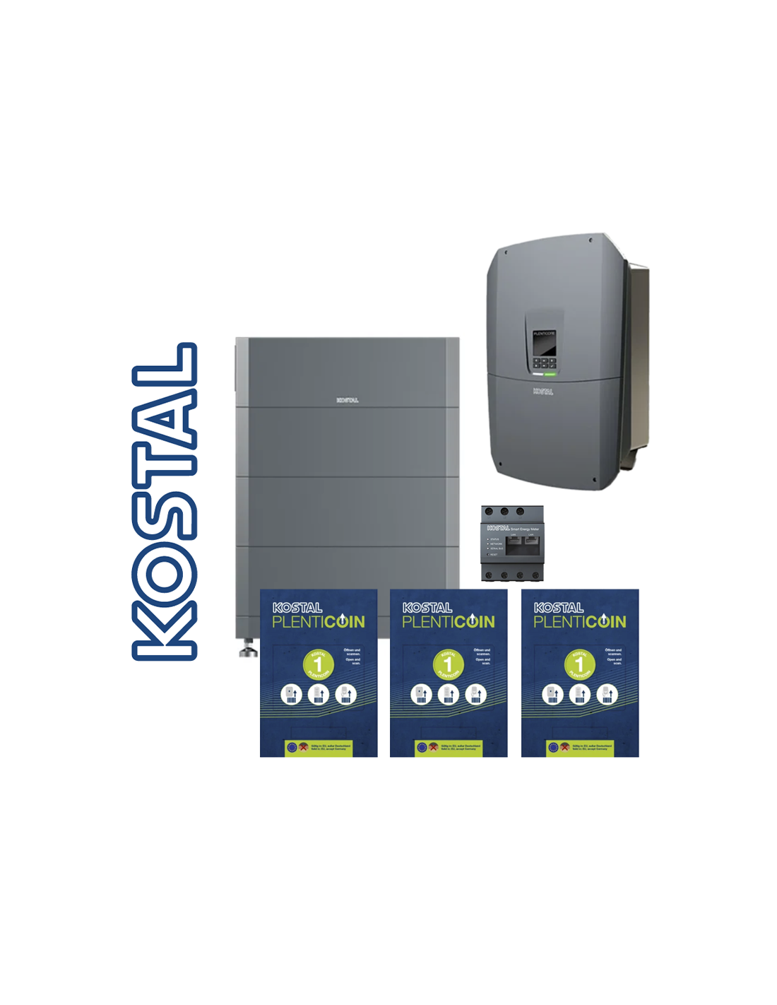 Kostal GmbH Kit 9,6 kWh + 15 kWp (n. 1 HELIVOR 9.6 + n. 1 Plenticore G3 - L 15 kW + METER und PLENTICOINS) KIT-KOSTAL-T-15-9.6