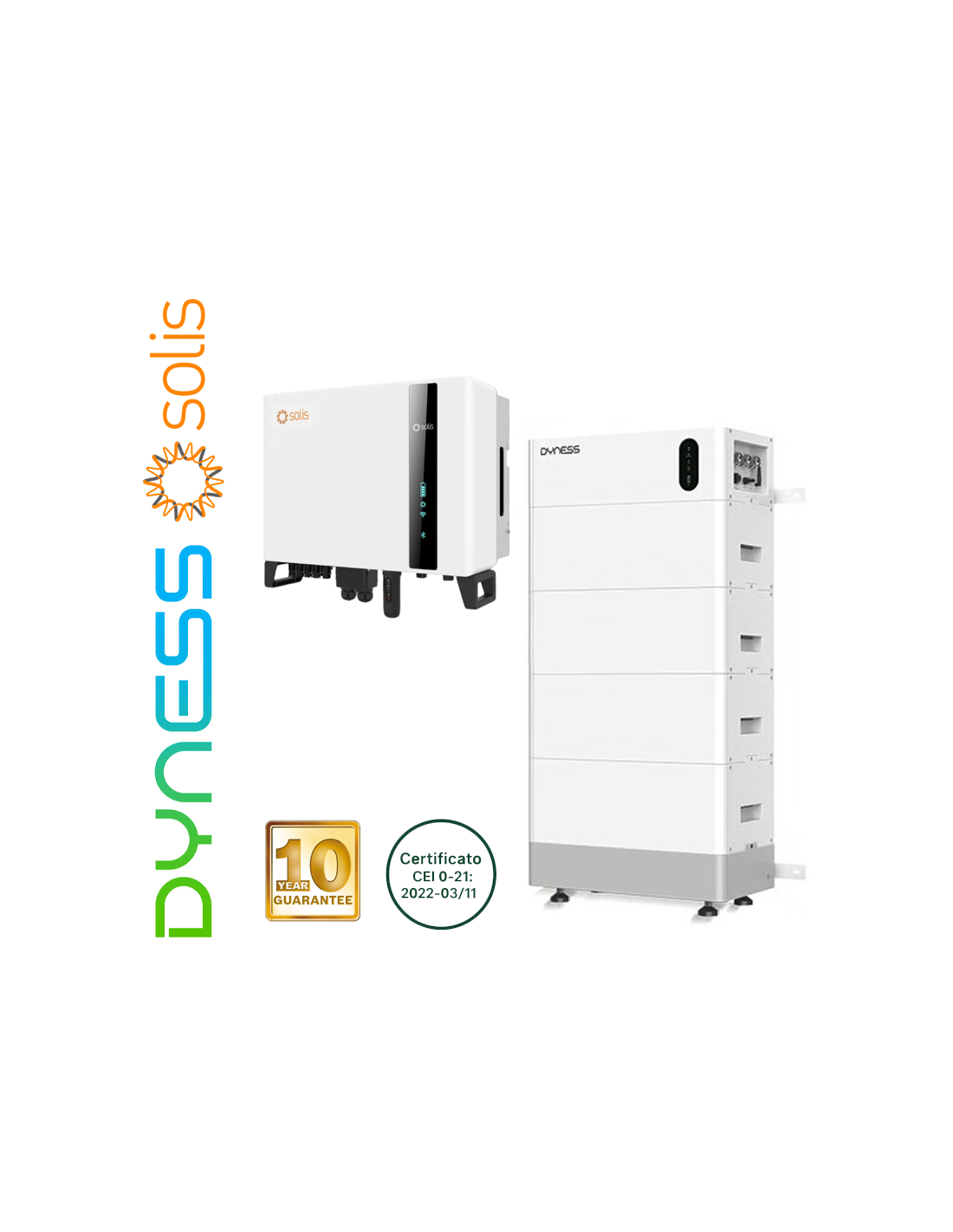 Dyness Kit Solis + 15 kWh + 10 kWp (1 x Tower Pro TP15 + 1 x S6-EH3P10K-H-EU) KIT-DYN-SOLIS-T-10-15