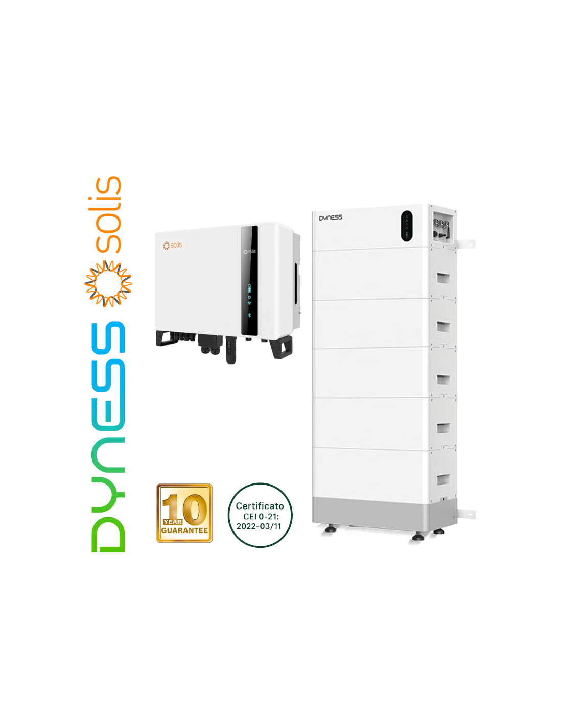 Dyness Kit Solis + 19 kWh + 6 kWp (1 x Tower Pro TP19 + 1 x S6-EH3P6K-H-EU) KIT-DYN-SOLIS-T-6-19