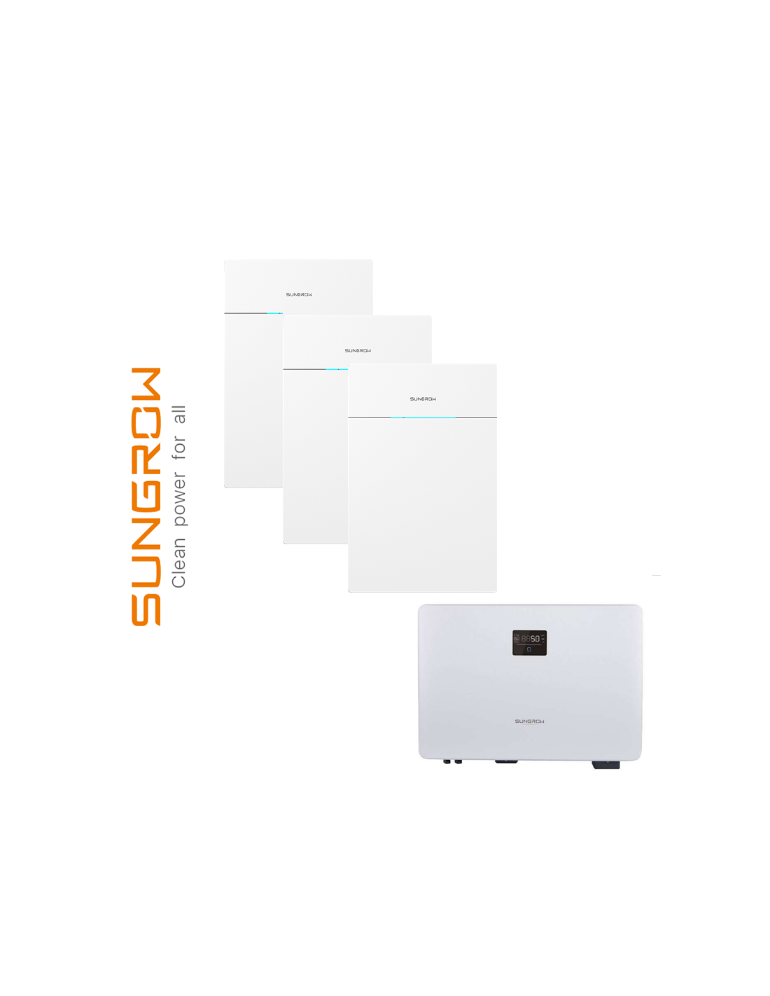 Sungrow Kit 15 kWh + 6 kWp (3 x SBS 050 + 1 x SH6.0RS-V13) KIT-SUNGROW-M-6-15