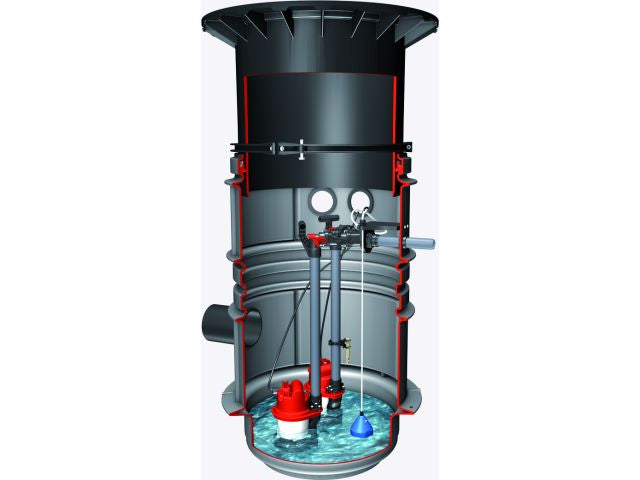 KESSEL-Pumpstation Aqualift S im Schachtsystem LW 600 KTP 1000