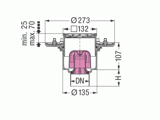 KESSEL-Ablauf Ecoguss KE48858.41