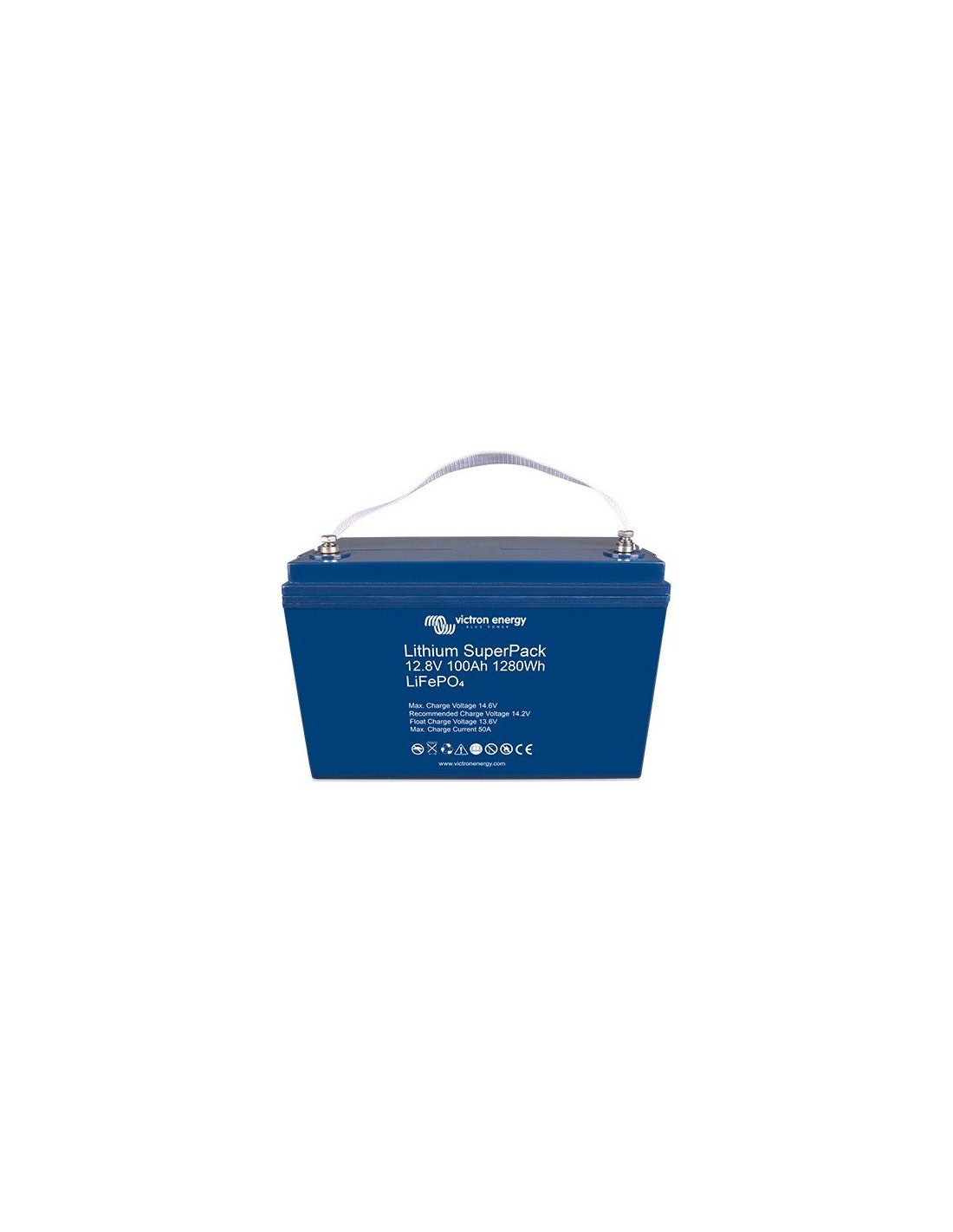 Lithium SuperPack Batterien 12,8V 100Ah Höhe Ladestrom Victron Energy Photovoltaik