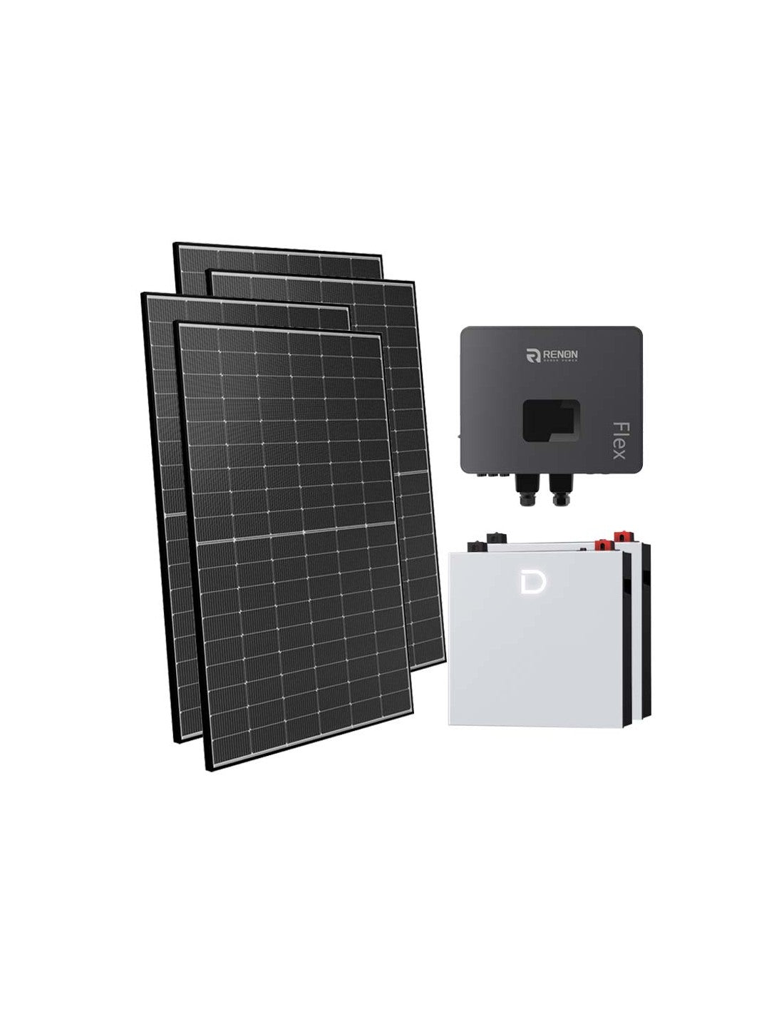 Netzunabhängig Einphasiges Photovoltaik-Kit 6300W Renon Power 6kW Lithium 10.24kWh...