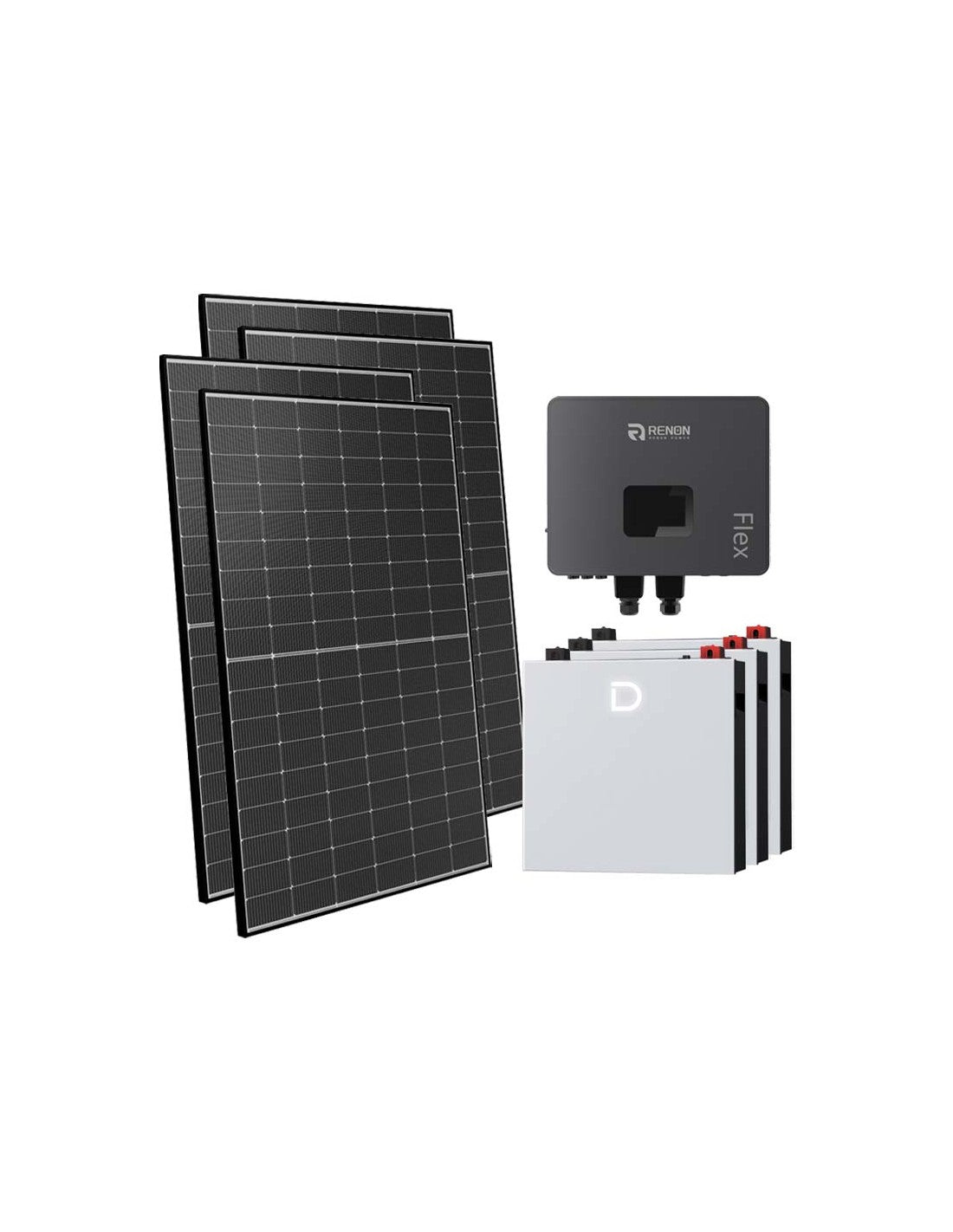 Netzunabhängig Einphasiges Photovoltaik-Kit 6300W Renon Power 6kW Lithium 15.36kWh...