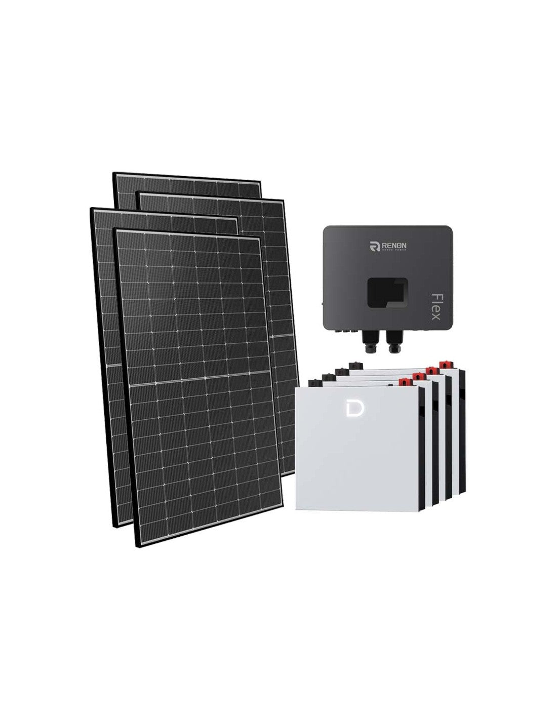 Netzunabhängig Einphasiges Photovoltaik-Kit 6300W Renon Power 6kW Lithium 20.48kWh...
