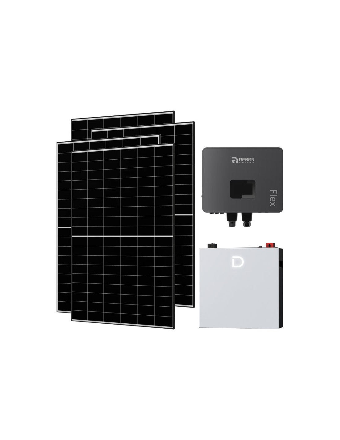Netzunabhängig Einphasiges Photovoltaik-Kit 6650W Renon Power 6kW Lithium 5.12kWh...