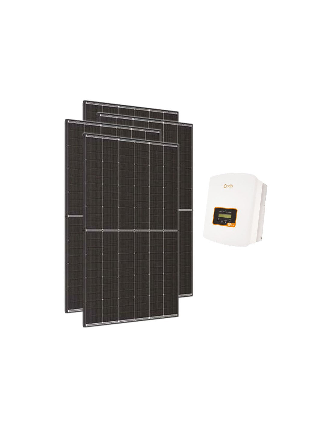 Photovoltaik-Kit 2250W einphasiger Wechselrichter Solis mini 2kW austausch ort