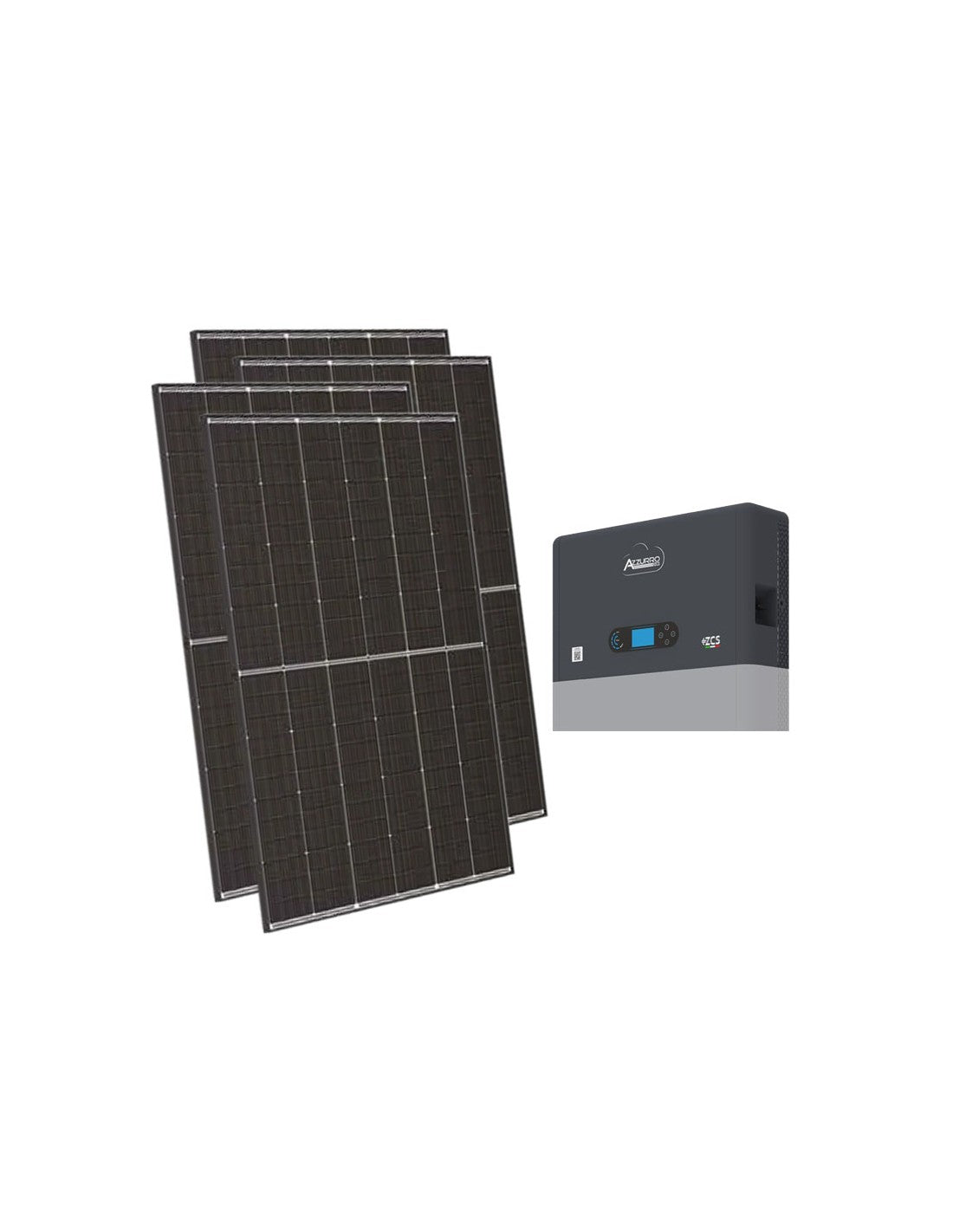 Photovoltaik-Kit Einphasig 4950W Wechselrichter ZCS Azzurro 4.6kW fur Akku