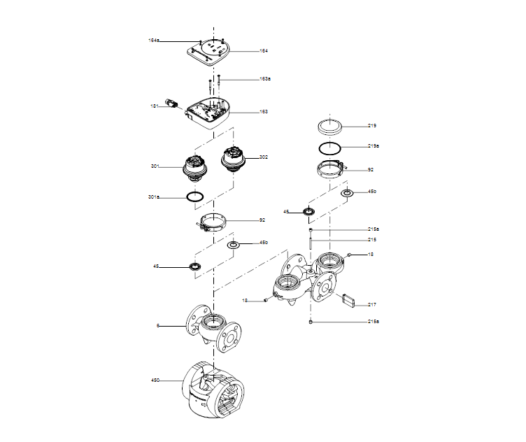 GRUNDFOS Nassläufer Umwälzpumpe MAGNA1 25-60 - Art. 99221217