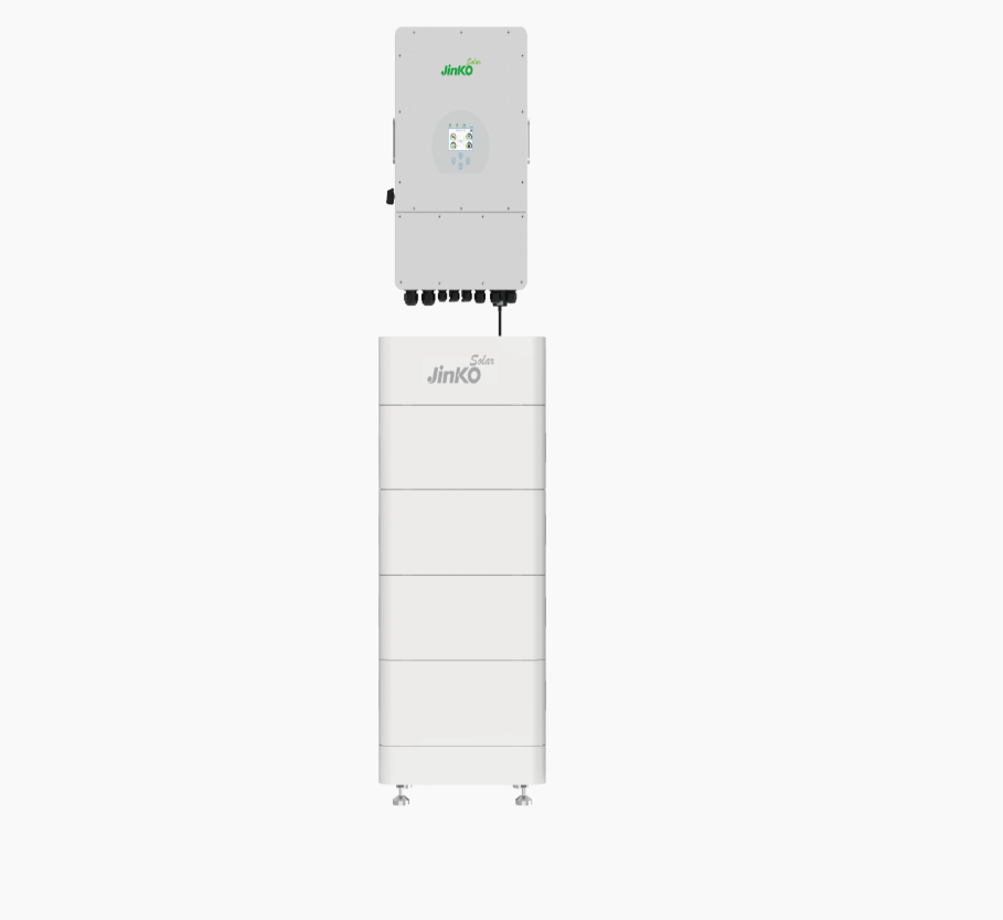 JINKO Wechselrichter 10kW Battery Module + BMS High Voltage Box+Base + 3Ph 10H-EI Hybride omvormer