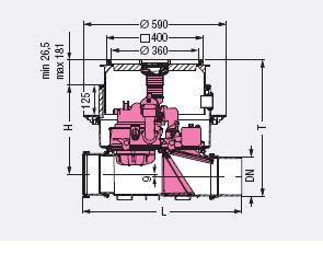 KESSEL-Rückstaupumpanlage Pumpfix F Schaltgerät Komfort DN 100, schwarz  24100S