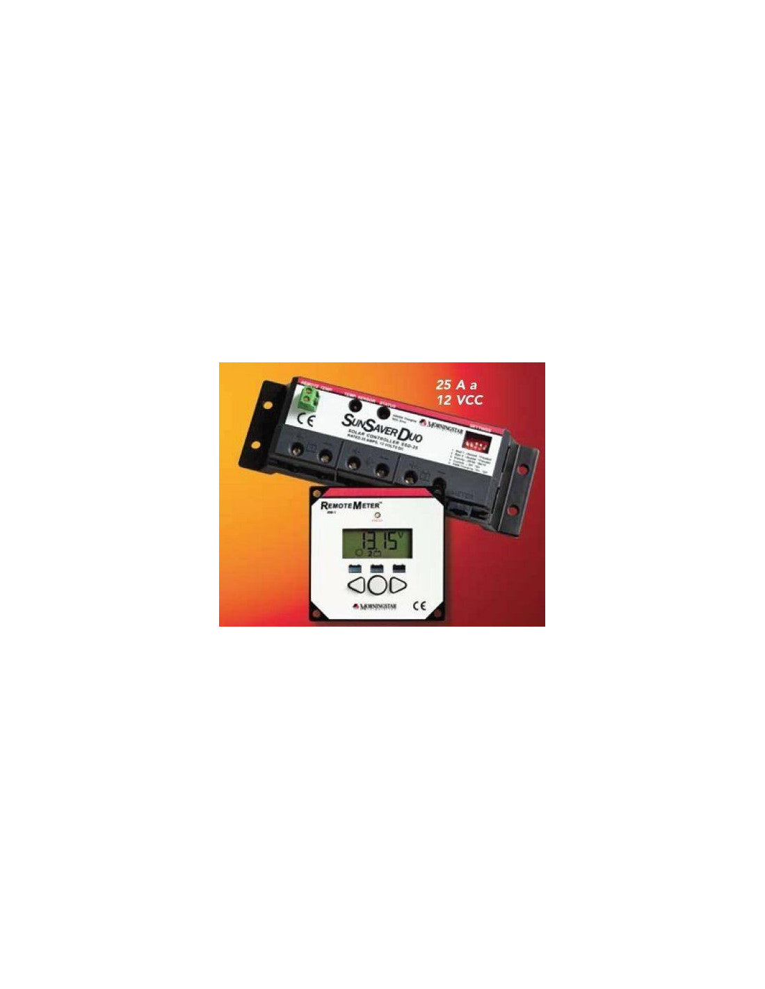 Regler 25A PWM Morningstar Die Daten werden von den Herstellern erfasst